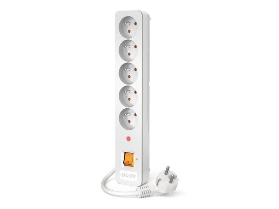 Listwa zasilająca 1.5M 5X230V PL biała W0173 - obrazek 1