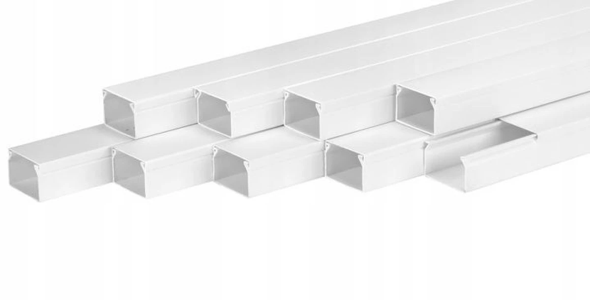 Listwa elektroinstalacyjna kanał kablowy STANDARD BKK 40x25mm korytko z pokrywą / 1 m / - obrazek 2