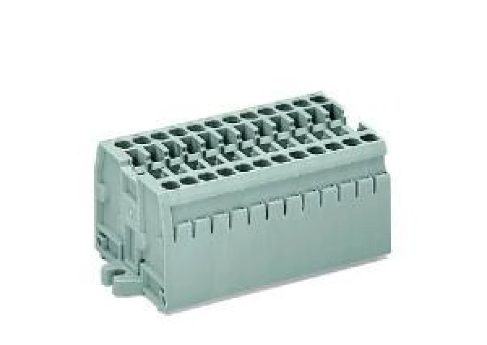 Listwa zaciskowa 2‑przewodowa 2,5mm2 12‑torowa szara mocowanie śrubowe 869‑112 /25szt./ - obrazek 3