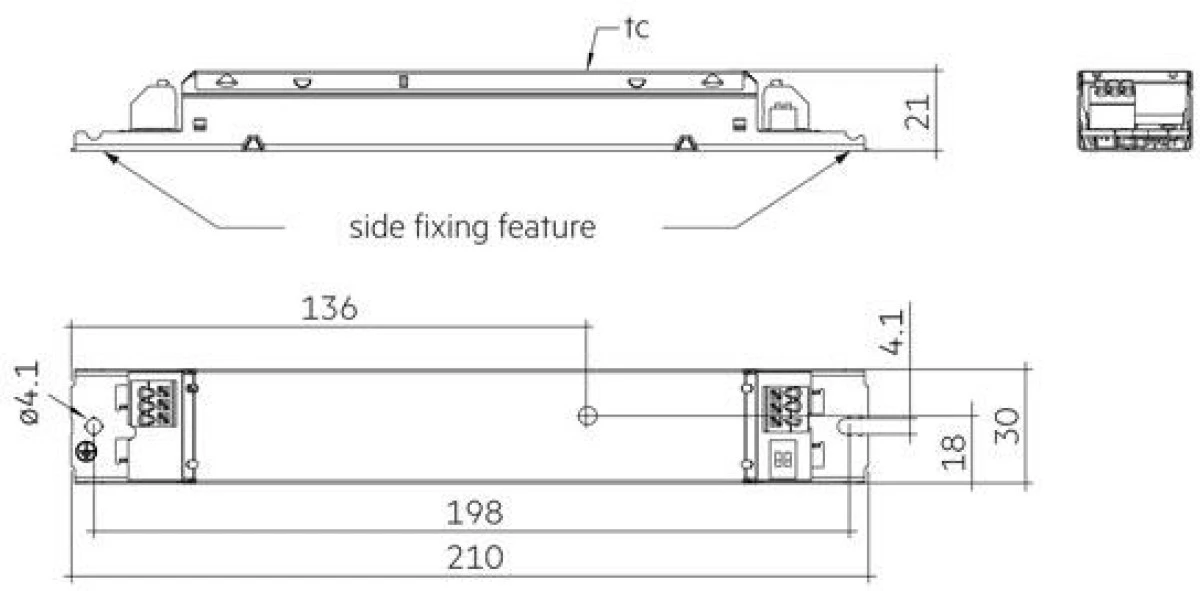 LC 40W 200‑350mA 133V flexCC lp SNC4 Zasilacz LED liniowy stałoprądowy nieściemnialny ESSENCE TRIDONIC - obrazek 3
