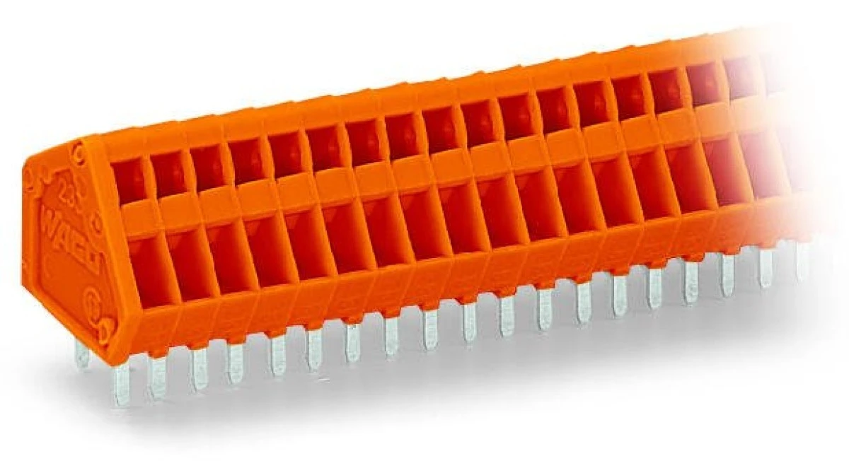 Listwa zaciskowa do płytek drukowanych 36‑biegunowa pomarańczowa raster 2,54mm 233‑436 /10szt./ - obrazek 1