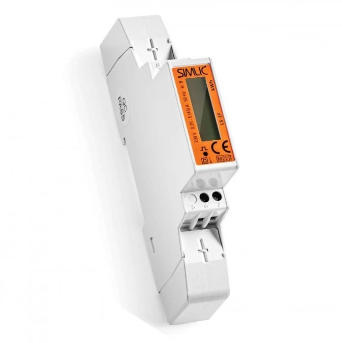 Licznik energii elektrycznej 1‑fazowy, cyfrowy, 45A, 230V z podświetlanym wyświetlaczem LS‑1F MID 85401010 - obrazek 1