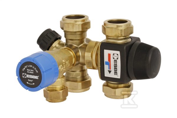 Termostatyczna grupa bezpieczeństwa ESBE VMB423 35-60°C CPF22 DN20 1,0MPA 31502500