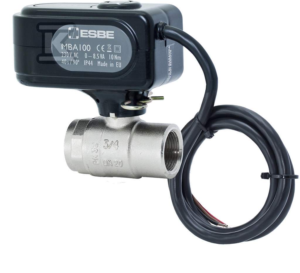 Zawory kulowe ESBE MBA121 G 1" FF 230VAC 2-P 10NM 43100200 - obrazek 1