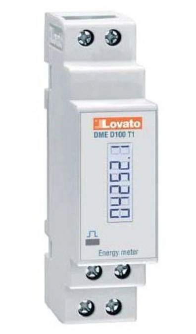 Licznik energii elektrycznej 1‑fazowy 40A 230V cyfrowy modułowy wyjście impulsowe DMED100T1 - obrazek 1