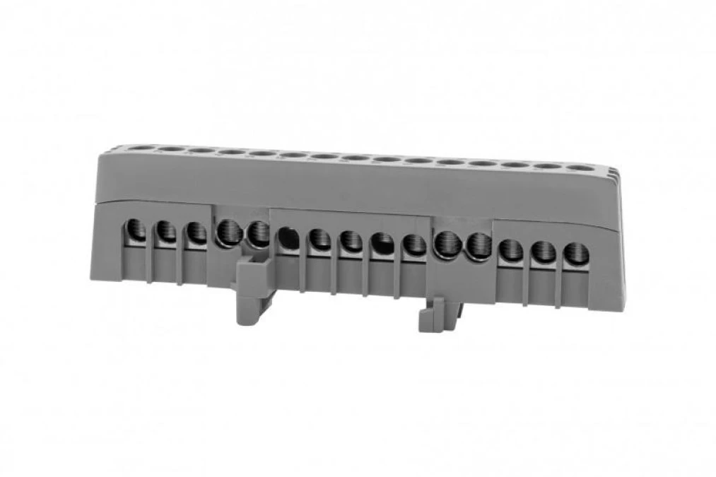 Listwa prądowa ZPI 15‑modułowa 15x16mm2 ‑ szara IP20 - obrazek 1