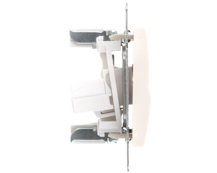 LOGI Gniazdo komputerowe (2xRJ45Cat 5e Jack) niezależne Kremowy 25169 - obrazek 3