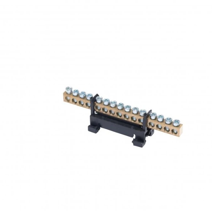 Listwa zaciskowa na szynę L15 fazowa 15‑torowa 16mm² 400V AC 63A czarna 81702007 - obrazek 1