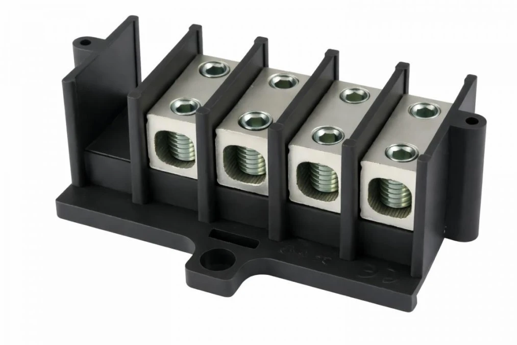 Listwa zaciskowa czteropolowa typu Zgx 4x35mm2 czarna GEP‑00170 - obrazek 2