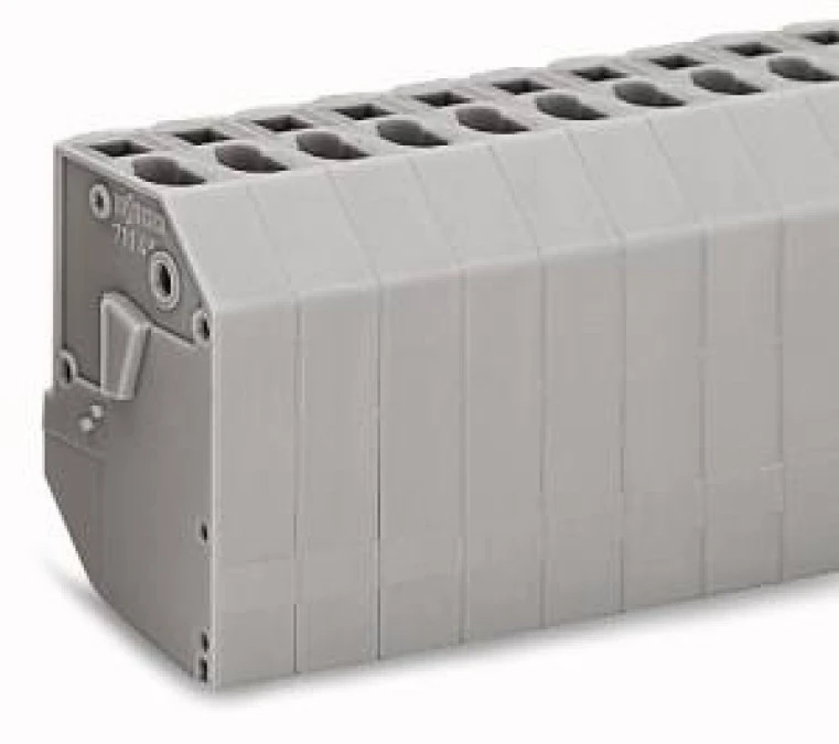 Listwa do transformatorów 4mm2 6‑torowa pomarańczowa 711‑176 /25szt./ - obrazek 1