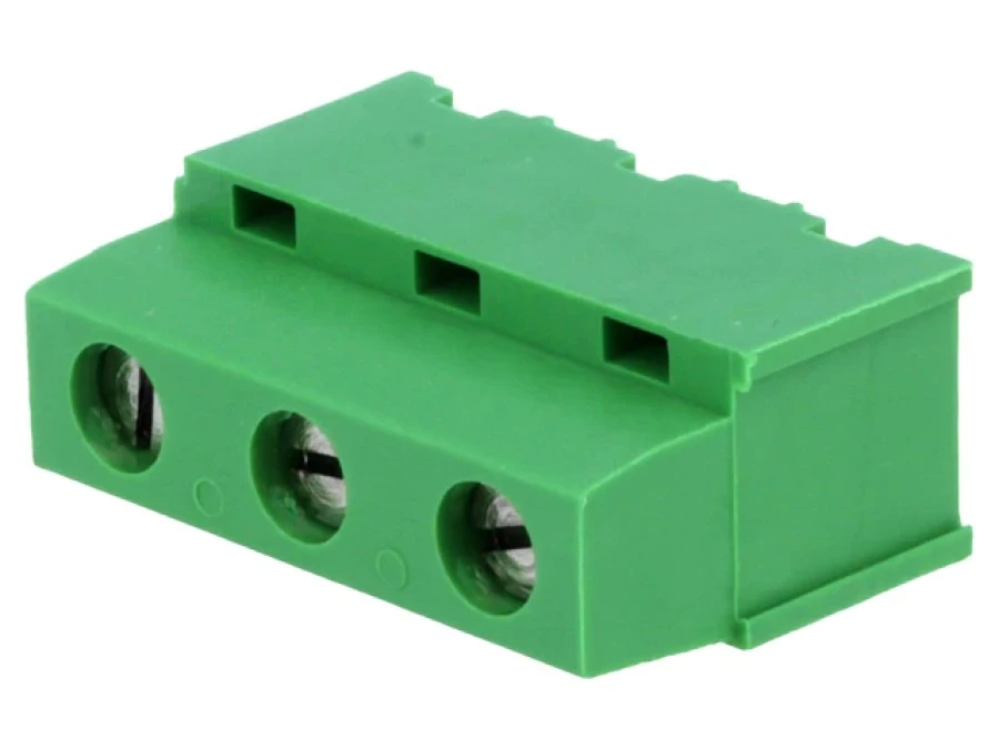 Listwa zaciskowa do druku kątowe 90 7,5mm tory 3 na PCB 282844‑3 - obrazek 1