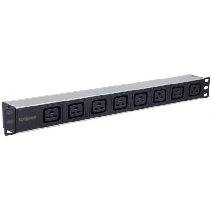 Listwa zasilająca Rack 1U 110‑250V/16A 8X C19 kabel 2M 163613 - obrazek 2