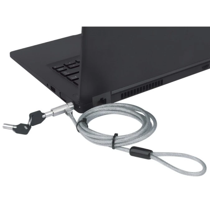 Linka zabezpieczająca do laptopa/notebooka Wedge‑Lock na klucz IQ‑LOK‑13‑KT /1,8m/ - obrazek 3
