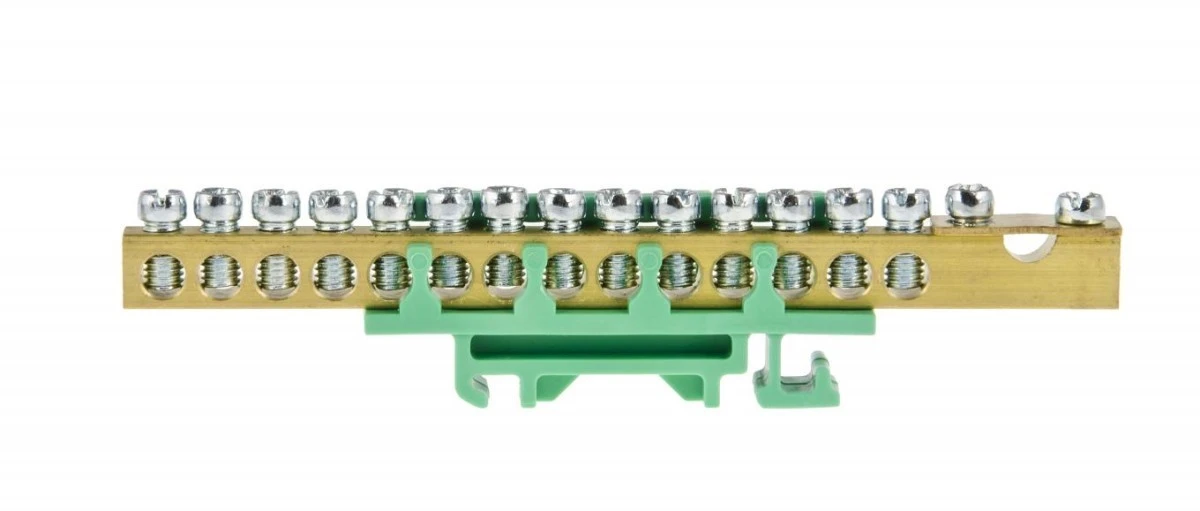 Listwa Zaciskowa 14x16 mm2,1x35mm2 ‑ Zielona ENE‑00541 - obrazek 1