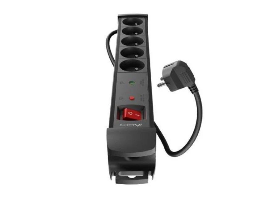 Listwa zasilająca LANBERG SP1 3M 5X 230V PL czarna SP1‑05E‑0300‑BK - obrazek 3