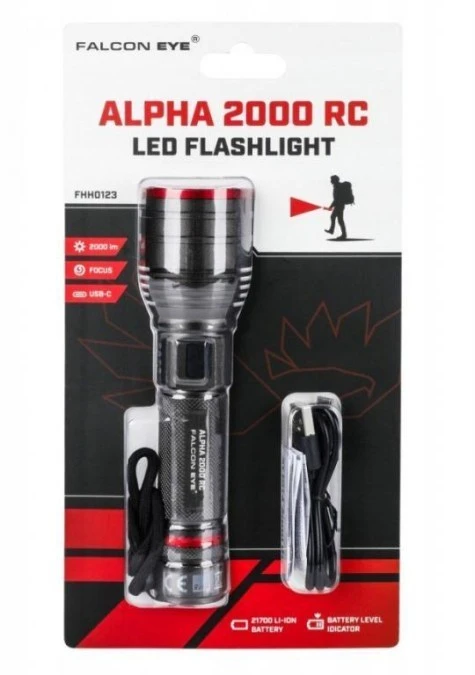 Latarka Falcon Eye Alpha 2000 RC USB‑C FHH0123 - obrazek 2