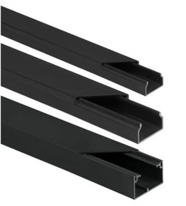 Listwa elektroinstalacyjna (korytko kablowe) czarna 15x10mm 1kpl=20mb - obrazek 1