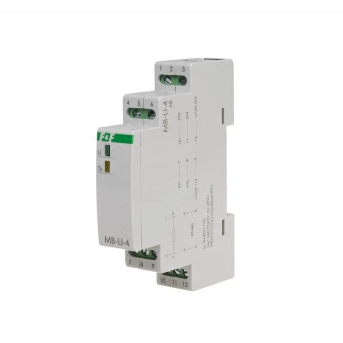 Licznik impulsów z wyjściem MODBUS RTU MAX‑MB‑LI‑4LO - obrazek 2
