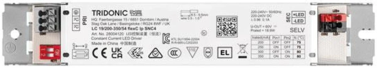 LC 19W 200‑350mA 54 flexC lp SNC4 Zasilacz LED liniowy stałoprądowy nieściemnialny ESSENCE TRIDONIC 28004120 - obrazek 2