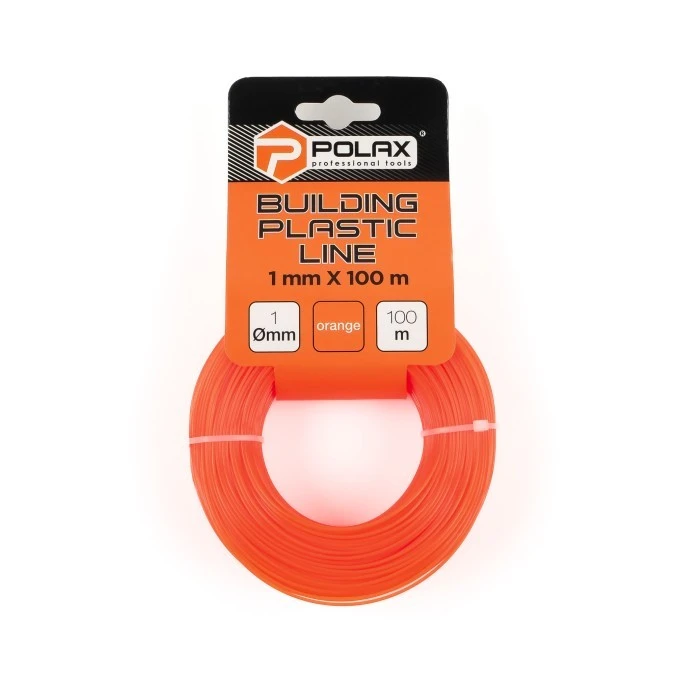 Linia konstrukcyjna Polax 1 mm X 100 m, pomarańczowa (30‑014)