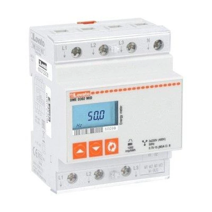 Licznik energii 3F cyfrowy 80A Mbus MID DMED302MID - obrazek 1