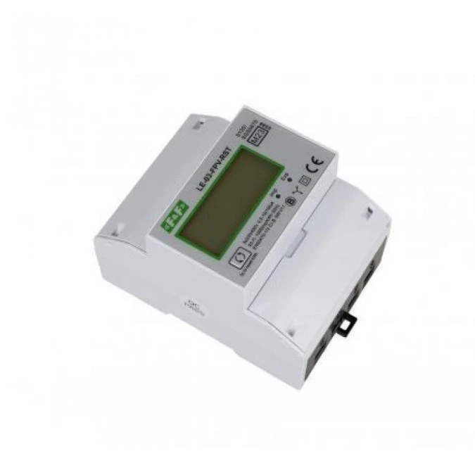 Licznik zużycia energii, 3‑fazowy 100A bezpośredni, dwukierunkowy, zgodny z MID LE‑03‑FPV‑RST - obrazek 3