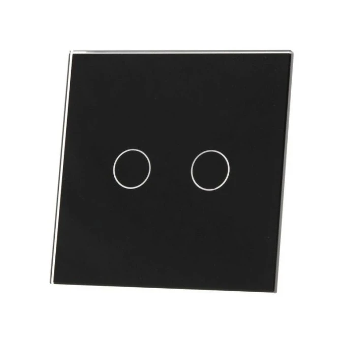 Livolo CZARNY PANEL SZKLANY 702‑62 - obrazek 1