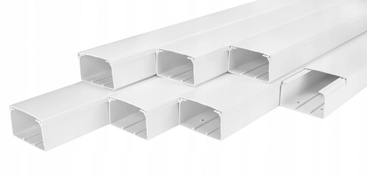 Listwa elektroinstalacyjna kanał kablowy STANDARD BKK 100x60mm korytko z pokrywą / 2 m 4/EB/KK 100x60 - obrazek 2