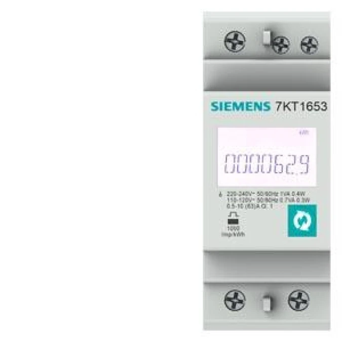 LICZNIK ENERGII SENTRON PAC1600 1‑FAZ. LCD Upom.230 V 65A TH35 MODBUS RTU/ASCII POMIAR ENERGII CZYNNEJ/BIERNEJ/POZORNEJ 7KT1651 - obrazek 1