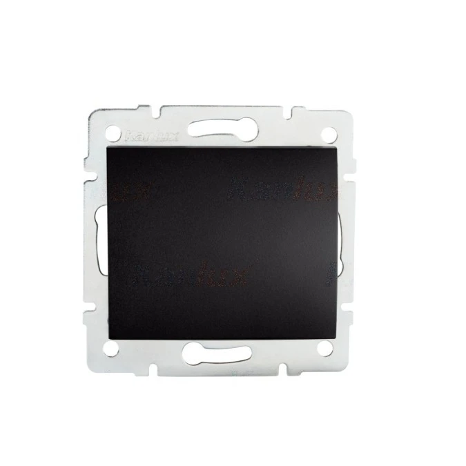 LOGI Łącznik schodowy 10AX 250V 021050142 czarny mat 33616 - obrazek 1