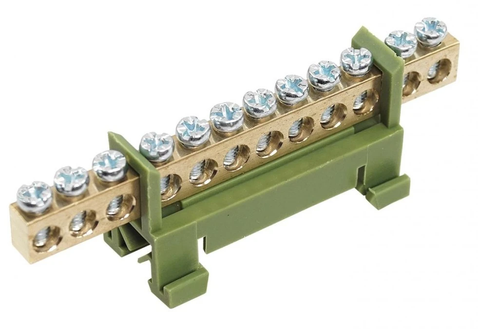 Listwa zaciskowa 12‑polowa 1‑16mm2 zielona LZM‑G12 - obrazek 1