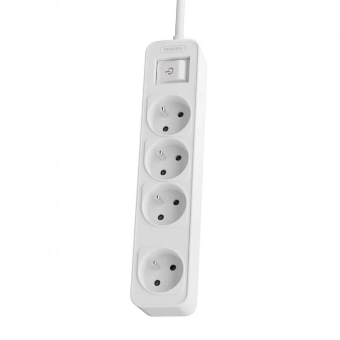 Listwa zasilająca Philips z wyłącznikiem 4 gniazda - obrazek 1