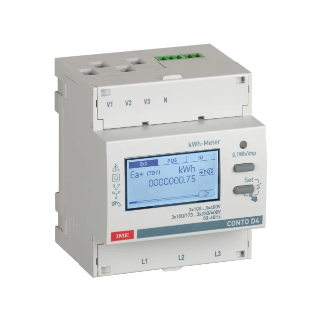 Licznik Energii (Mid) Wh/Varh 3f Pomiar Przez Przekładniki (Ct) 5A Z Wyjściem Rs485 2 Taryfy 4 Moduły CE4TBDTMID - obrazek 1