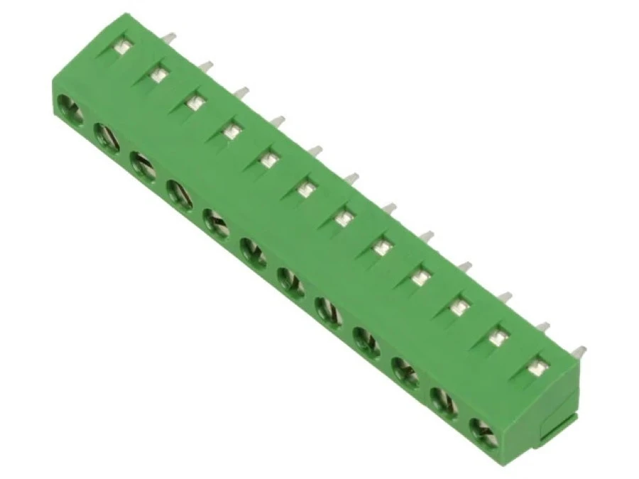 Listwa zaciskowa do druku kątowe 90 5mm tory 12 na PCB 300V 1‑282836‑2