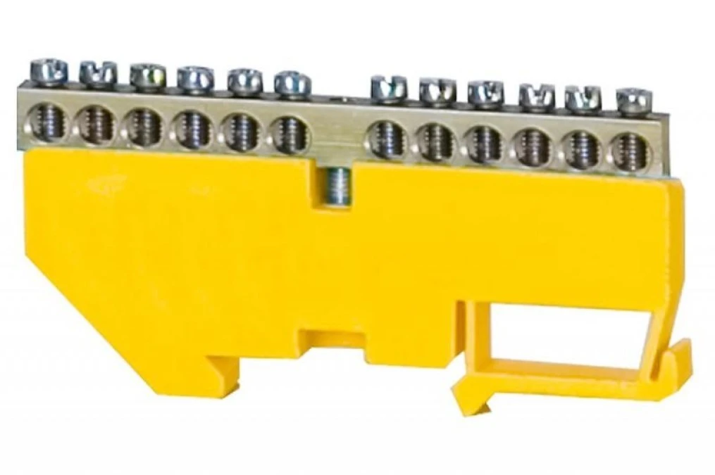 Listwa ochronna 12‑modułowa 12x16mm2 wysoka podstawa ‑ żółta