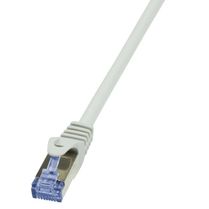 LogiLink Patchcord S/FTP szary kat.6A LSZH 0,25m - obrazek 1
