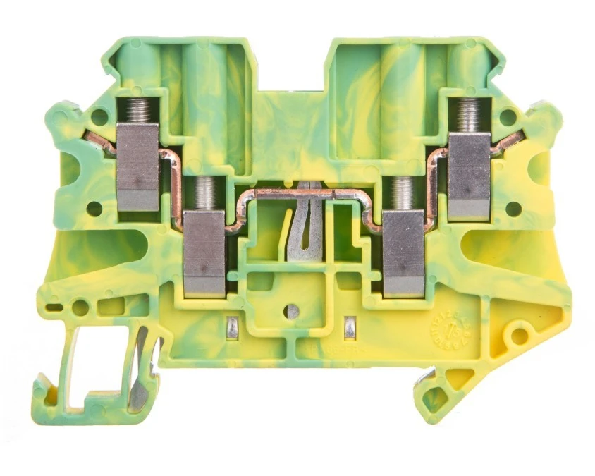 Listwa zaciskowa ochronna 4‑przewodowa 0,14‑6mm2 zielono‑żółta UT 4‑QUATTRO‑PE 3044597 - obrazek 1