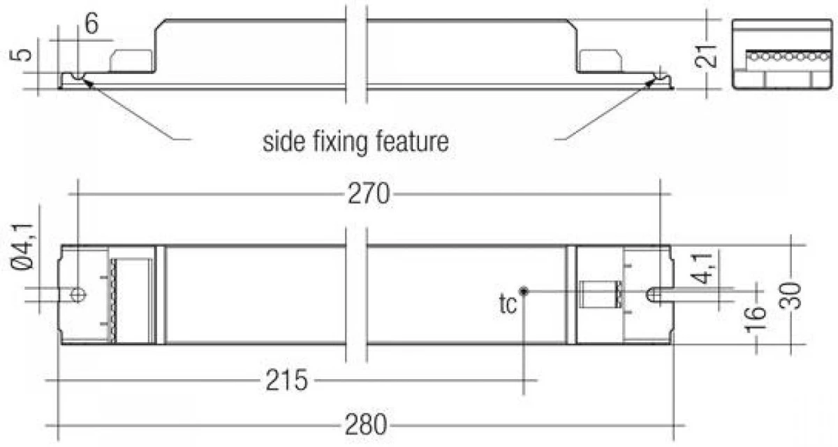 LC 50W 250‑400mA 140V o4a lp ADV Zasilacz LED liniowy stałoprądowy ściemnialny ADVANCED TRIDONIC 87500726 - obrazek 2