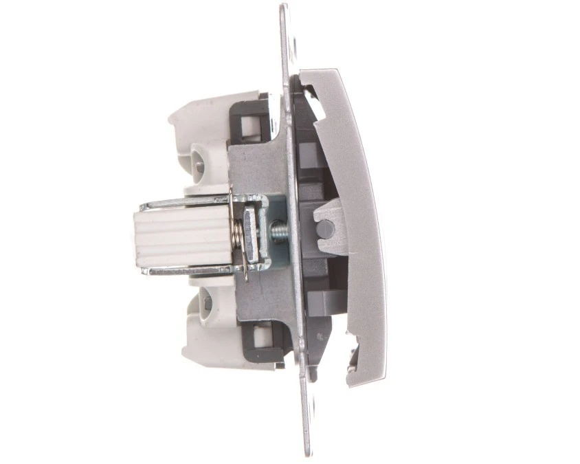 LOGI Łącznik zwierny podwójny LED śrubowy 10AX 250V srebrny 021023143 25189 - obrazek 3