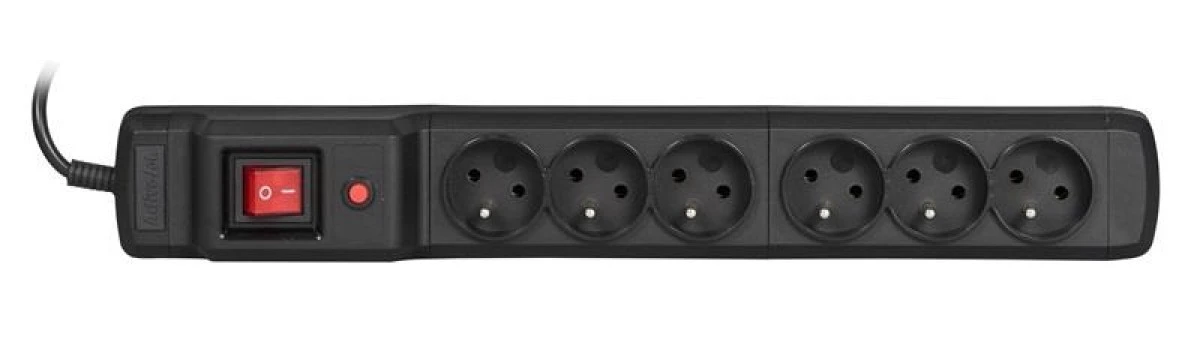 Listwa przeciwprzepięciowa Activejet ACJ Combo 6gn 1,5m (6 x UTE 10 A 1,5m kolor czarny)