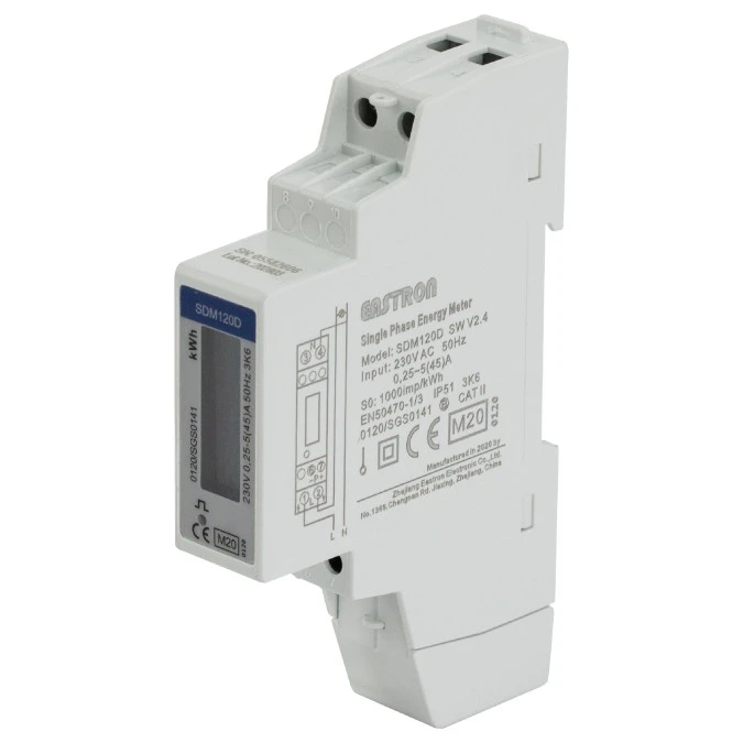 Licznik prądu energii 1P MID 45A SDM120D - obrazek 1