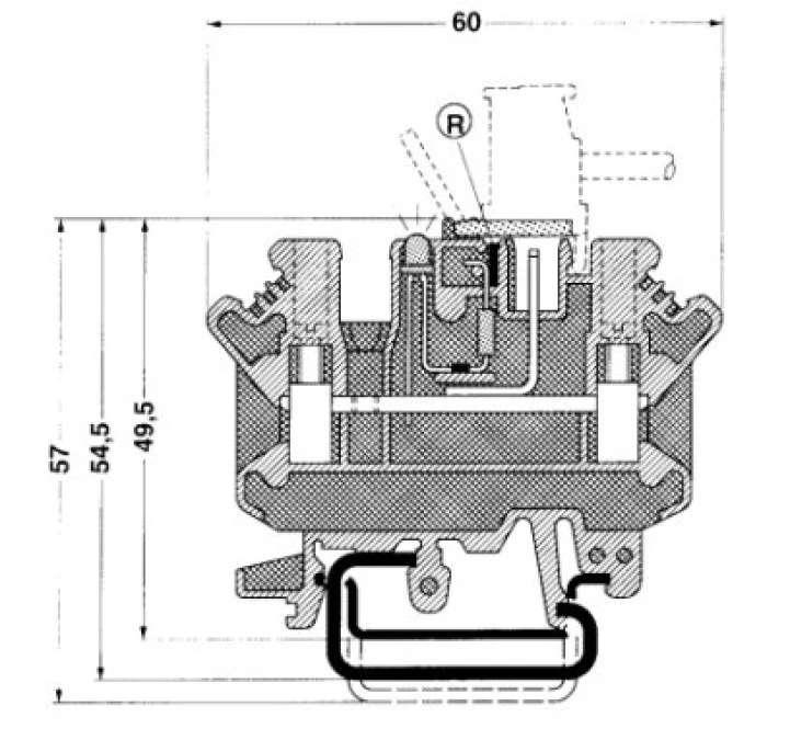 Listwa zaciskowa przepustowa UK 3D‑MSTBV‑5,08 3002131 /50szt./ - obrazek 2