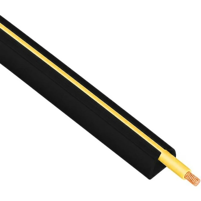 Listwa szybki montaż z taśmą samoprzylepną LSM 9x16mm czarna 1,15m 8 sztuk AKS - obrazek 1