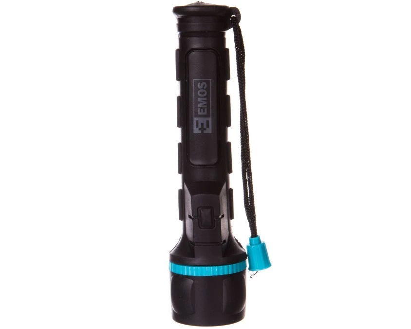 Latarka gumowa LEDx3 15lm 2xAA P3861 - obrazek 1