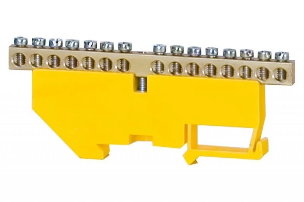 Listwa ochronna 15‑modułowa 15x16mm2 wysoka podstawa ‑ żółta - obrazek 1