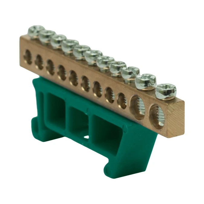 Listwa zaciskowa 9x10mm2 + 2x25mm2 zielona TH 35‑11/25Z 48.526 - obrazek 1