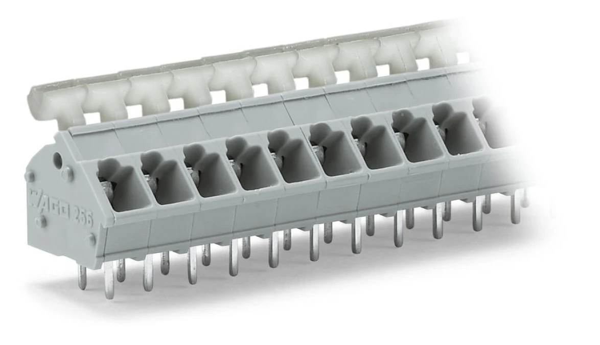 Listwa zaciskowa do płytek drukowanych 9‑biegunowa szara raster 5/5,08mm 256‑409/334‑000 /25szt./ - obrazek 1