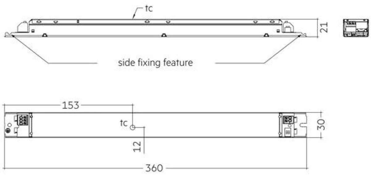LC 112W 200‑350mA 320V flexC lp SNC4 Zasilacz LED liniowy stałoprądowy nieściemnialny ESSENCE TRIDONIC - obrazek 3