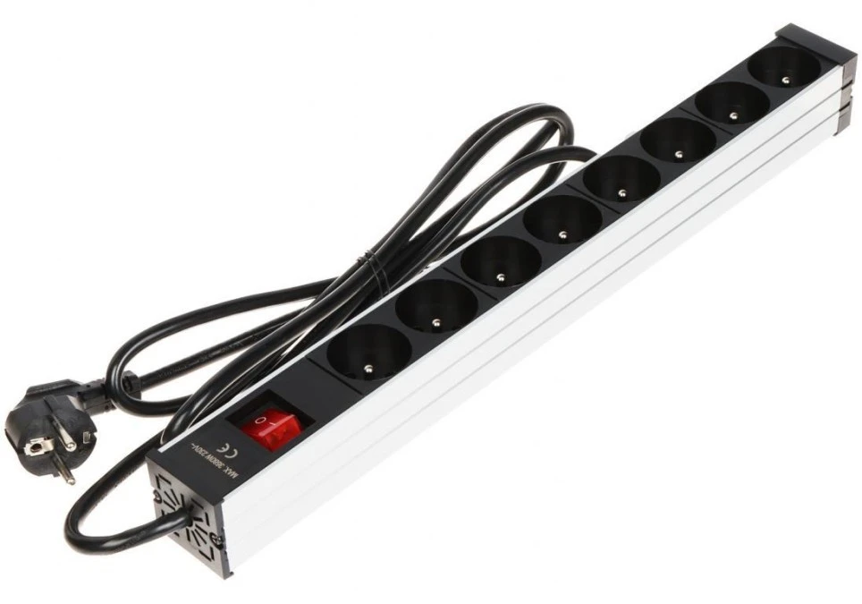 Listwa zasilająca RACK 19cali PD‑8K/RACK - obrazek 1