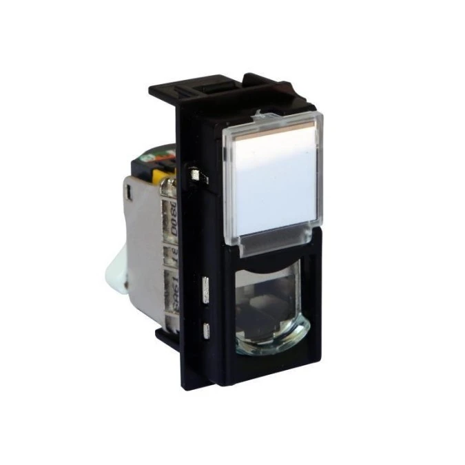 LIVING NOW gniazdo RJ45 UTP kat.6a 1mod. czarny KG4279C6A - obrazek 1